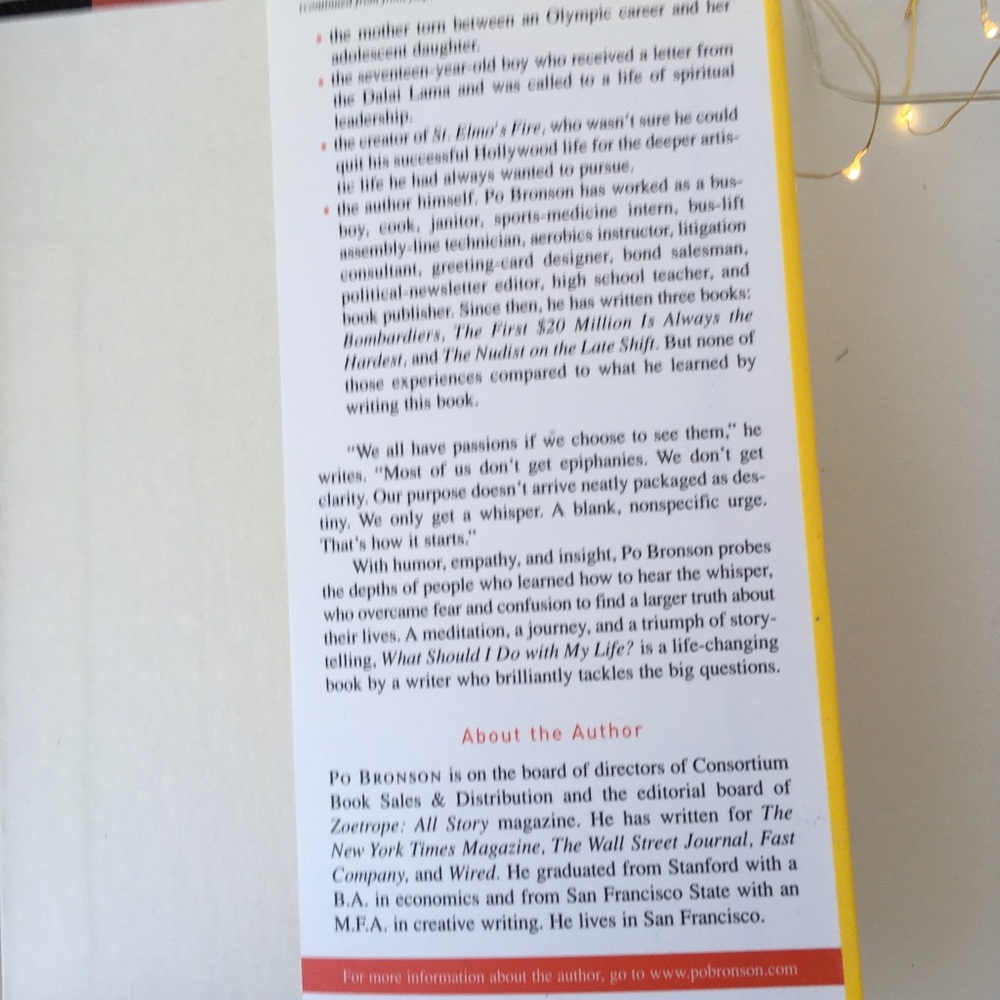 Book: What Should I Do With My Life? By Acclaimed Author Po Bronson - Picture 5 of 6